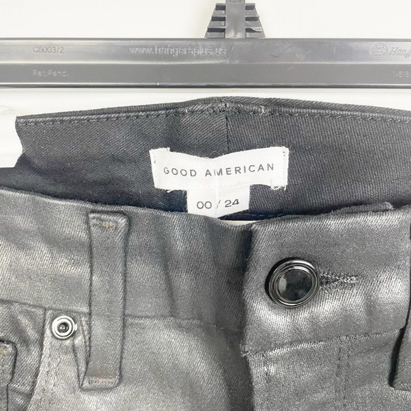 NWT Good American Good Legs - Black Coated - Picture 8 of 10